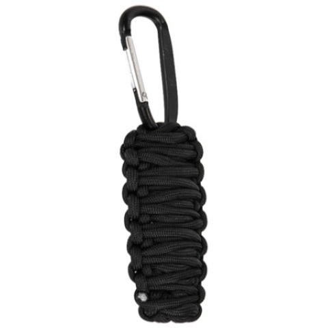 Lancer Tactical Airsoft Paracord Survival Kit w/ D-Ring - BLACK