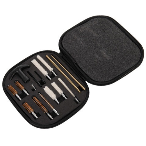 Lancer Tactical 16 Piece Pistol Cleaning Kit EVA Box - BLACK