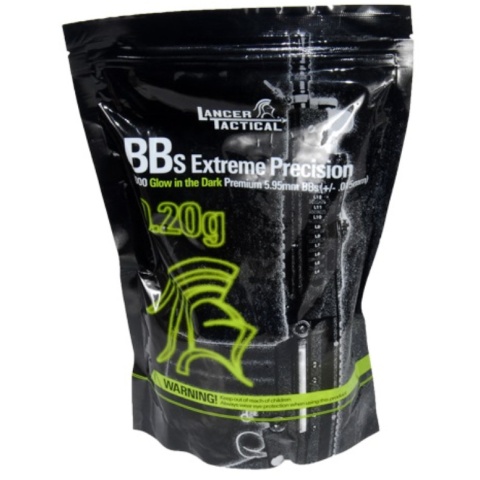 Glow-In-The-Dark Green Tracer 4000 Rds 0.20g airsoft BBs - Lancer Tactical