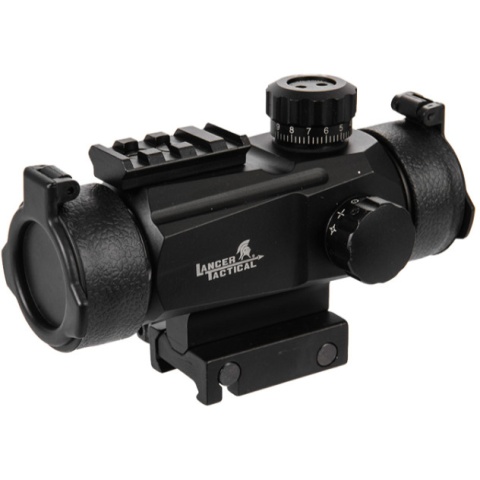 Lancer Tactical CA-444B 1x Red & Green Dot Sight - BLACK