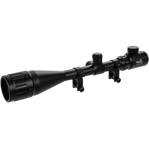Lancer Tactical AOEG 6-24X50 Red & Green Illuminated Scope (Color: Black)