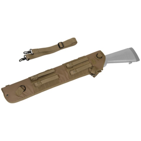 Lancer Tactical Airsoft Shotgun Holster w/ MOLLE Straps - TAN