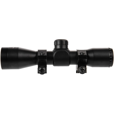 Lancer Tactical 4X32 Rangefinder Metal Rifle Scope - BLACK