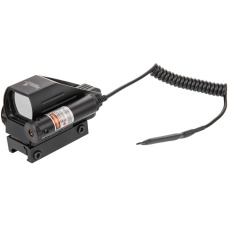 Lancer Tactical 4 Pattern Reticle Reflex Sight w/ Laser - BLACK