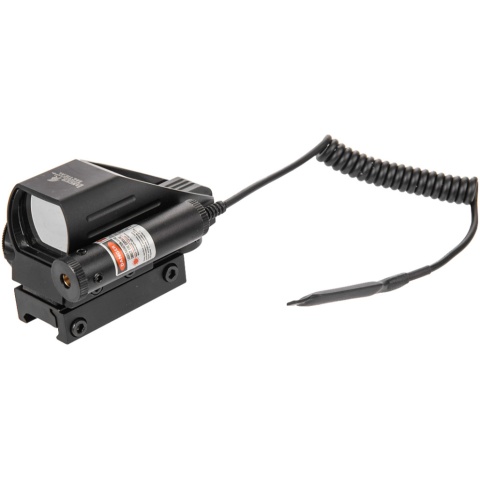 Lancer Tactical 4 Pattern Reticle Reflex Sight w/ Laser - BLACK