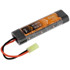Lancer Tactical Airsoft NiMH 9.6V 1600 mAh Flat Battery