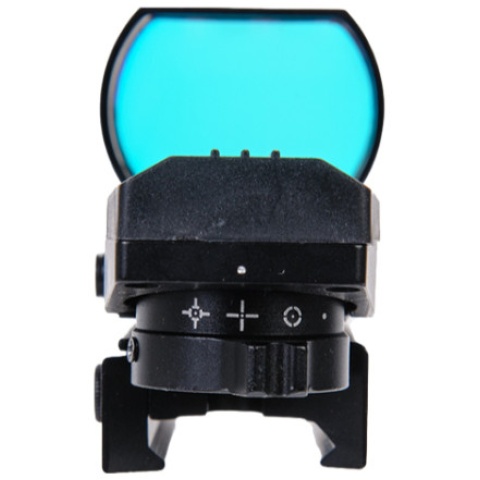 Lancer Tactical Airsoft 4 Reticle Red Control Reflex Sight (Color: Black)