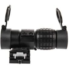 Lancer Tactical Airsoft 3X Metal Magnifier Scope w/ Mount - BLACK