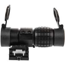 Lancer Tactical Airsoft 3X Metal Magnifier Scope w/ Mount - BLACK