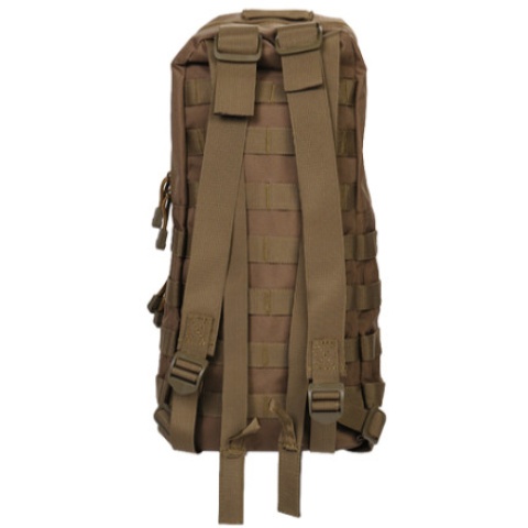 Lancer Tactical 600D Nylon Airsoft Molle Hydration Backpack (Color: Khaki)