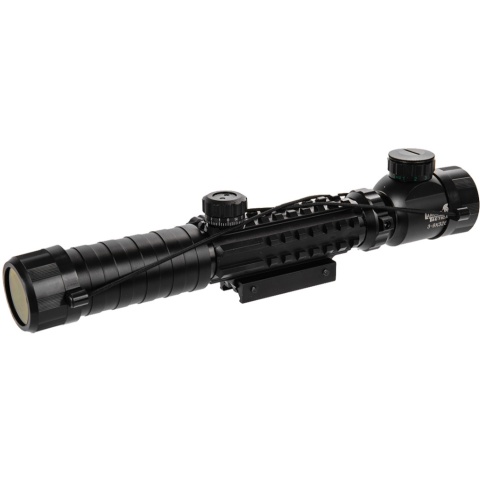Lancer Tactical Airsoft 3-9x32mm Red/Green Illuminated Scope - BLACK