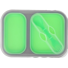 Lancer Tactical Airsoft Foldable Silicone Mess Kit - GREEN