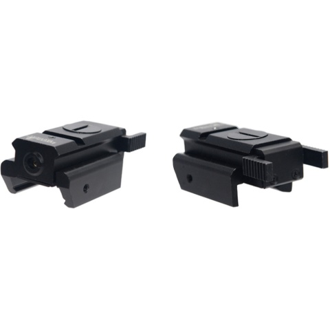 Lancer Tactical Airsoft Low Red Laser Dot Sight - BLACK