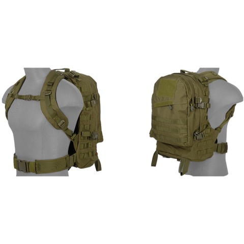 Lancer Tactical 3-Day Outdoor Assault Backpack - OD GREEN