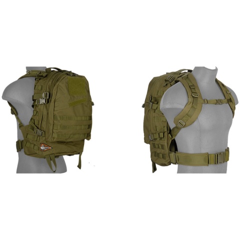 Lancer Tactical 3-Day Outdoor Assault Backpack - OD GREEN
