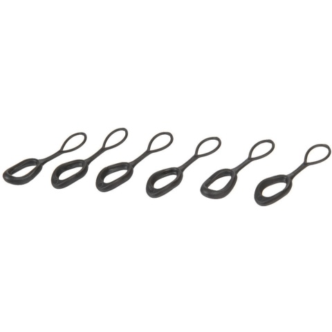 Lancer Tactical Plastic Zipper Pull Tabs - Set of 6 - FG