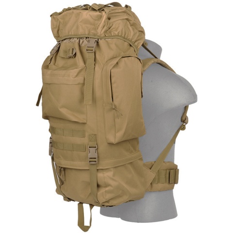 Lancer Tactical Waterproof Outdoor Trail Backpack - COYOTE BROWN