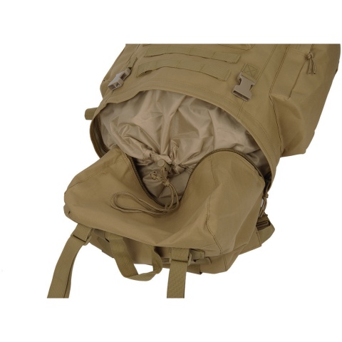 Lancer Tactical Waterproof Outdoor Trail Backpack - COYOTE BROWN