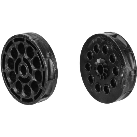 Elite Force H8R 2 Set 10-Round Disk Magazines - BLACK