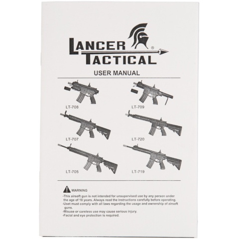 Lancer Tactical Metal M4 Warrior Carbine AEG Airsoft Rifle - BLACK