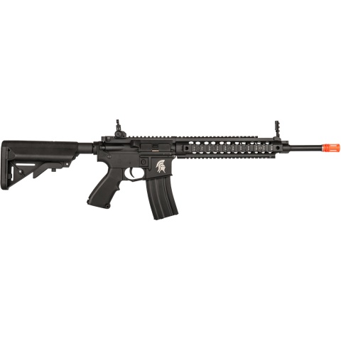 Lancer Tactical Metal M4 Warrior Carbine AEG Airsoft Rifle - BLACK