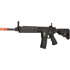 Lancer Tactical Metal M4 Warrior Carbine AEG Airsoft Rifle - BLACK