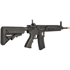 Lancer Tactical Metal M4 Warrior Carbine AEG Airsoft Rifle - BLACK