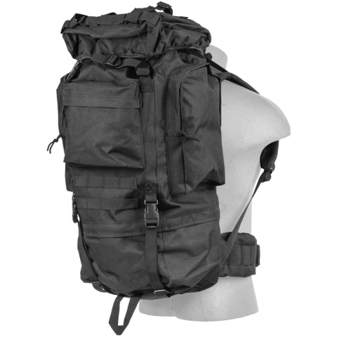 Lancer Tactical Waterproof Outdoor Trail Backpack - BLACK
