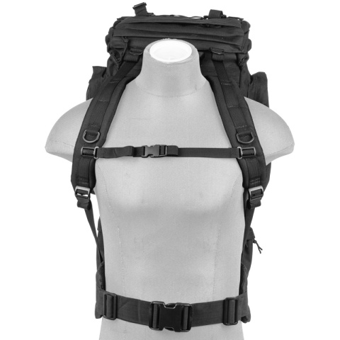 Lancer Tactical Waterproof Outdoor Trail Backpack - BLACK