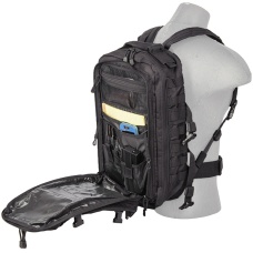 Lancer Tactical Laser Cut Webbing Multi-Purpose Backpack (Black)