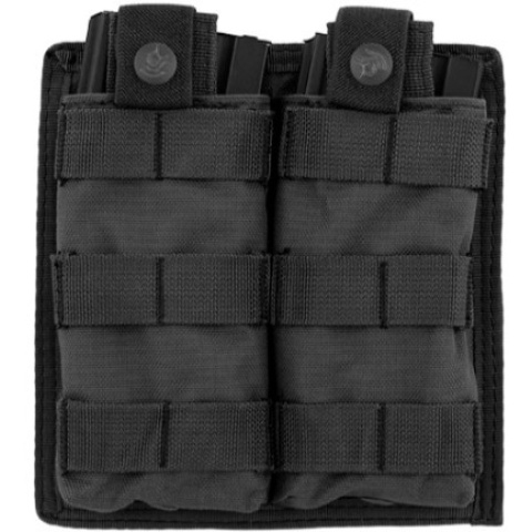 Lancer Tactical 1000D Nylon Double MOLLE Magainze Pouch - BLACK
