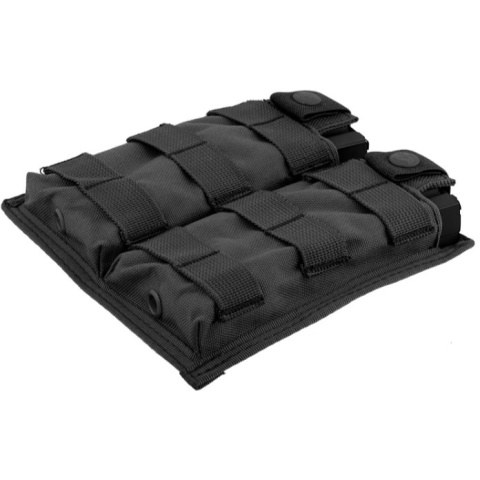 Lancer Tactical 1000D Nylon Double MOLLE Magainze Pouch - BLACK
