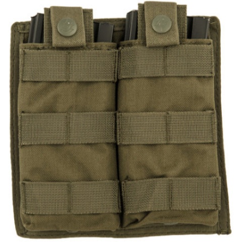 Lancer Tactical 1000D Nylon Double MOLLE Magainze Pouch - OD
