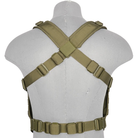 Lancer Tactical Light Weight Chest Rig w/ Mag Pouch - OLIVE DRAB
