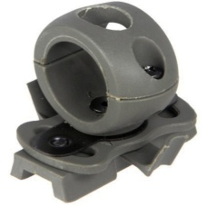 Lancer Tactical 20mm Helmet Rail Flashlight Clamp - FOLIAGE GREEN