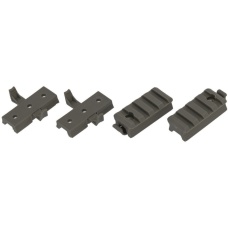 Lancer Tactical Airsoft Helmet Rail Mount Set - FOLIAGE GREEN