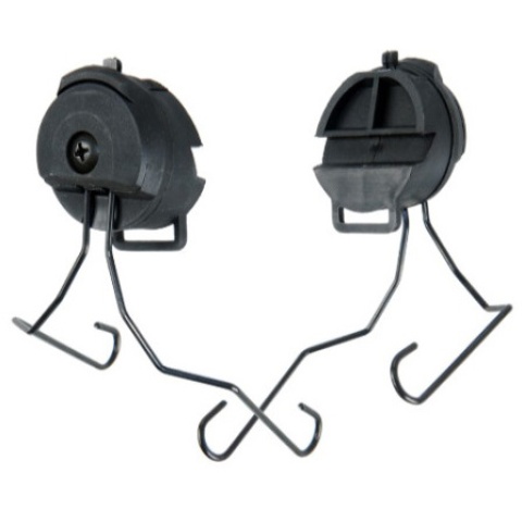 Lancer Tactical Airsoft Helmet Headset Rail MSA Adapter - BLACK