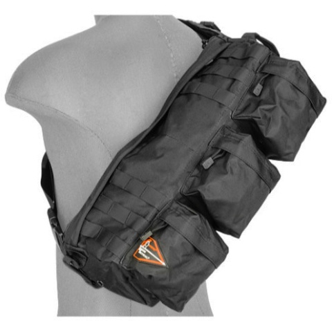 Lancer Tactical Outdoors Utility Go Pack Shoulder Bag - BLACK