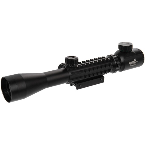 Lancer Tactical Airsoft 3-9x40mm Red/Green Illuminated Scope - BLACK