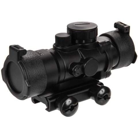 Lancer Tactical Airsoft Mini 3.5x30mm RGB Sight - BLACK