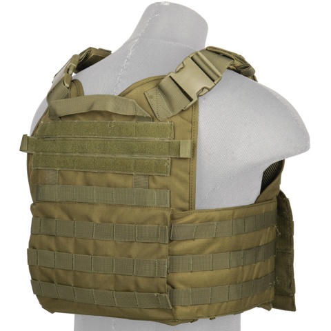 Lancer Tactical 1000D Nylon Airsoft Modular Tactical Vest (Olive Drab)