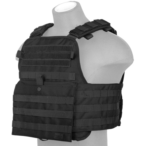 Lancer Tactical 1000D Nylon Airsoft Modular Tactical Vest (Black)