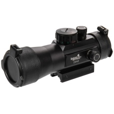 Lancer Tactical Airsoft 2X Magnification Red/Green Scope - BLACK