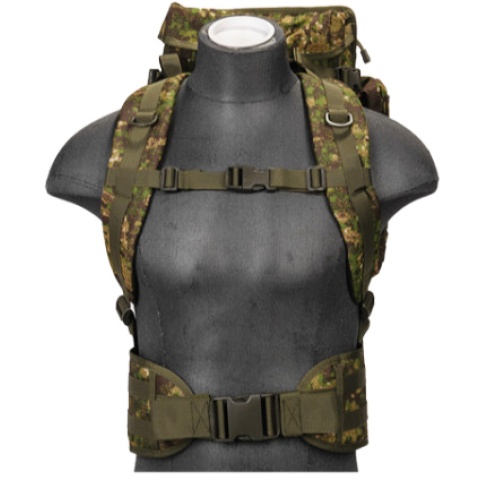 Lancer Tactical Airsoft MOLLE Rifle Backpack - PC GREEN