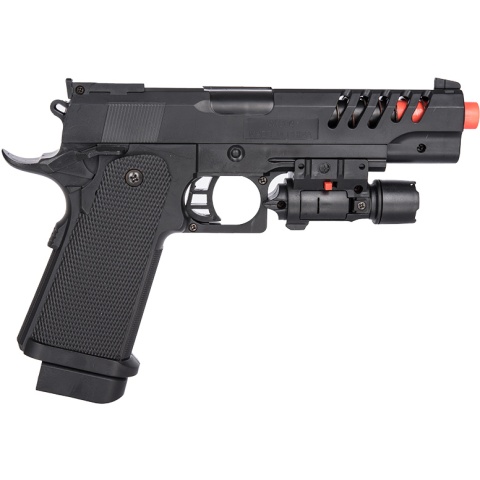 UK Arms P2004B Spring Powered Skeletonized Airsoft Pistol w/ Laser