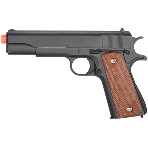 Galaxy G13H Metal Spring Airsoft 1911 Pistol w/ Holster - BLACK