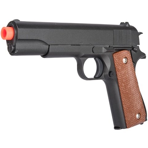 Galaxy G13H Metal Spring Airsoft 1911 Pistol w/ Holster - BLACK
