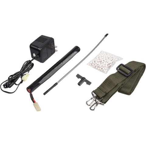 Galaxy Airsoft Polymer BETA AEG AK47 CQB Rifle - BLACK