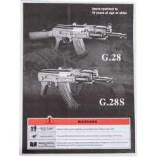 Galaxy Airsoft Polymer BETA AEG AK47 CQB Rifle - BLACK