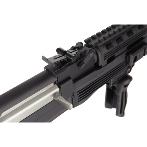 Lancer Tactical Airsoft Full Metal AK-47 AEG w/ LE Stock, Battery & Charger (Color: Black)